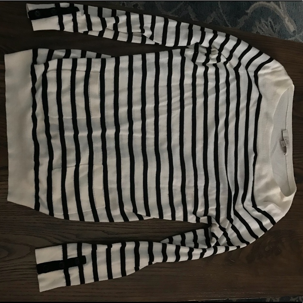 Striped light sweater